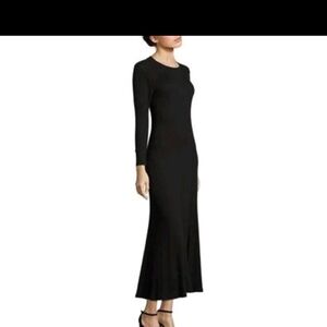 Polo by Ralph Lauren Black Long-Sleeve Maxi Dress